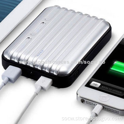 8,800mAh Emergency Mobile Phone Chargers with Portable Luggage Case Design